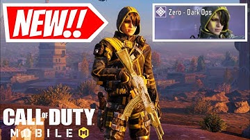 *NEW* ZERO - DARK OPS GAMEPLAY!! || SOLO VS SQUAD || CALL OF DUTY MOBILE