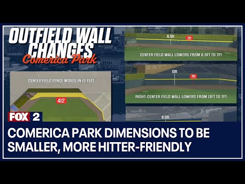 Tigers announce major changes to Comerica Park's dimensions