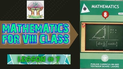 VIII MATHS LESSON # 7 TOPIC: DE MORGAN LAW EX 1.2 Q 5