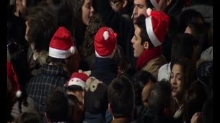 Thousands of people celebrate New Year's Eve in Salamanca Thousands of people celebrate New Year's Eve in Salamanca