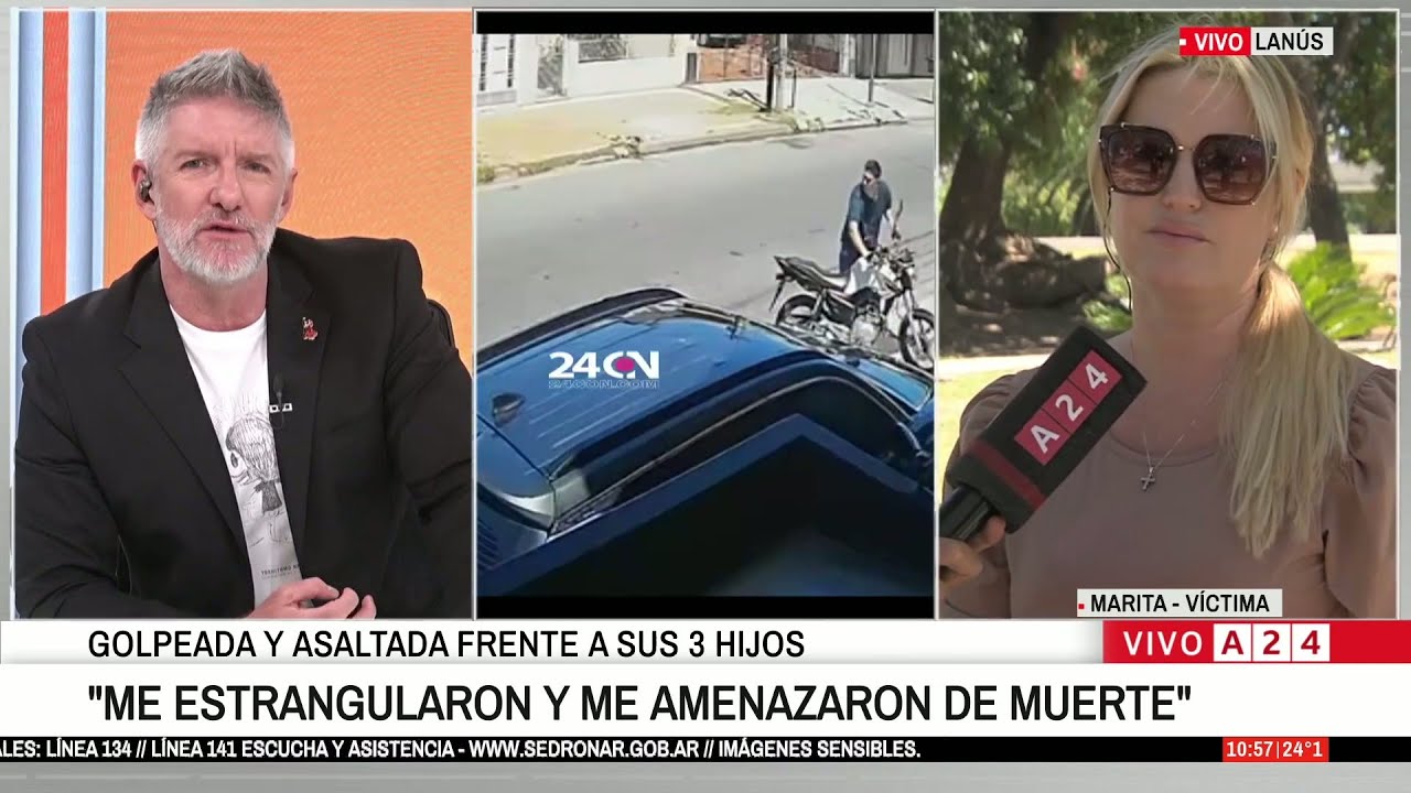 🚨 VIOLENTO ROBO A MUJER FRENTE A SUS 3 HIJOS EN LANÚS: 