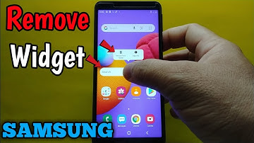 How to remove widget on homescreen in Samsung Galaxy A01 Core
