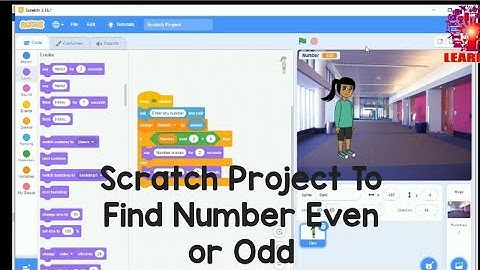 Scratch project to find number even or odd //Scratch tutorial for begginers//learn IT