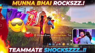 Last Zone Gameplay కి అదిరిపోయే Teammate Reaction 😎 - Free Fire Telugu - MBG ARMY