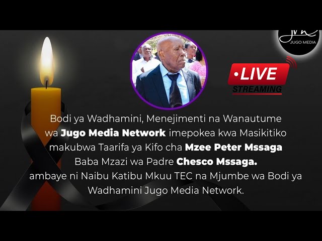 #LIVE:Misa Takatifu ya Mazishi, Kumuombea Marehemu Mzee Peter Mssaga, Manyoni Jimbo Katoliki Singida class=