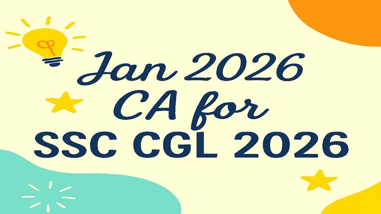 JAN CURRENT AFFAIRS 2026( SSC CGL)