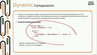 018 What are Dynamic Components in React