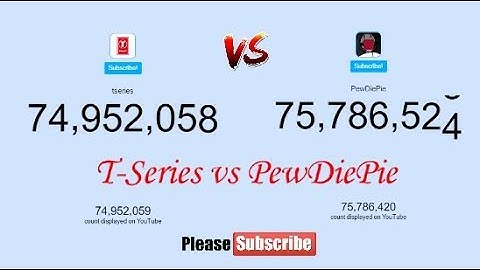 PEWDIEPIE VS T-SERIES LIVE SUB COUNT: WHO WILL PREVAIL...!!!
