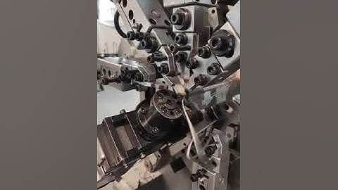 long wire bending parts on CNC spring wire forming machine ST28