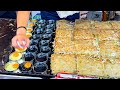 japanese street food - okonomiyaki お好み焼き