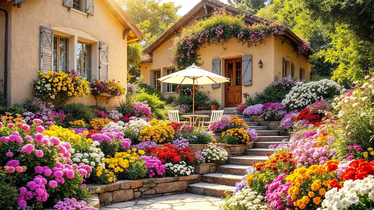 Медленная жизнь в зеленом саду 🌱 | Отдых среди цветов и природы