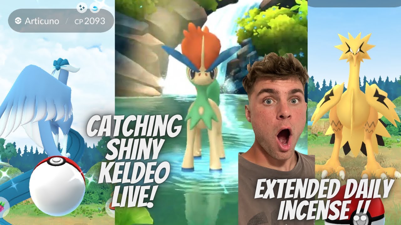 ✨Catching SHINY KELDEO LIVE and Shiny Galarian Bird Hunt In Pokemon Go!✨