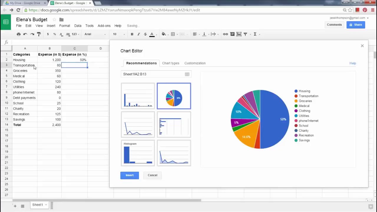 How to calculate percentage in google sheet YouTube