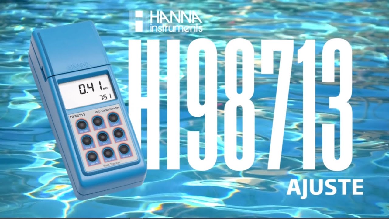 Video tutorial HANNA: cómo ajustar el turbidímetro HI98713