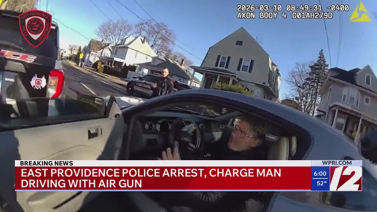East Providence man arrested with assault rifle-style BB gun - YouTube