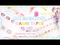 HOW TO MAKE WASHI TAPES 🌼 / Design, Preparing the files, Tips and Tricks / Artist STUDIO VLOG