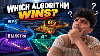 4 Algorithms. 100 Mazes. 1 Winner. #python  #Algorithms #Programming