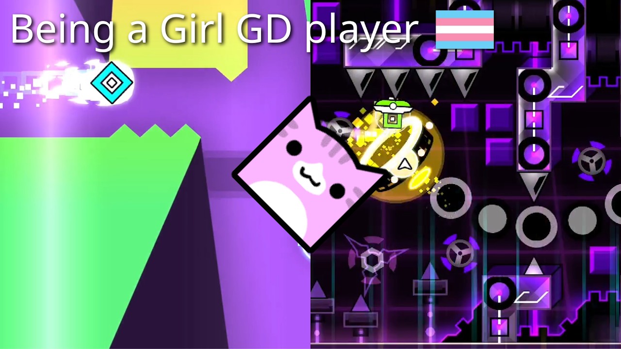 Being a Girl GD player (+ Sky Tech Progress Report!) - YouTube