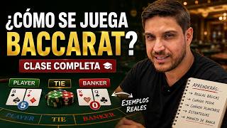 Explicación de cómo se juega baccarat apostando $15,000