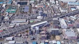 Google Earth　南摂津駅（大阪府）みなみせっつ　大阪モノレール