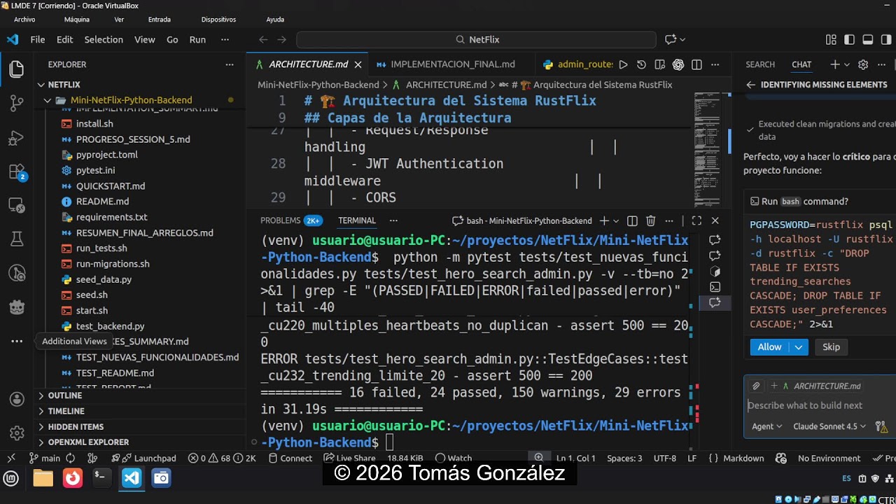 Clon de Netflix en Python (Parte 3) | Recomendaciones, Rendimiento y Backend Escalable | Vibe Coding