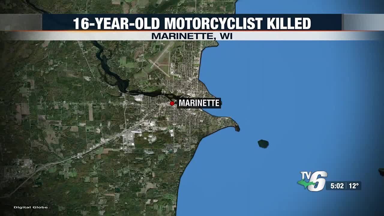 16-year-old motorcyclist dead after being struck by vehicle in Marinette