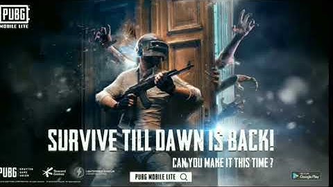 Survive till dawn is back||pubg mobile lite zombie mod trailer