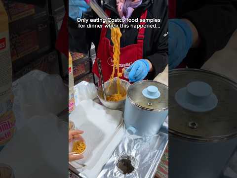 Only eating Costco food samples for dinner when this happened… #food #eating #mukbang #dumplings