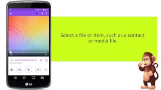How To Send Data via Bluetooth On LG smart phones user guide support screenshot 2