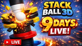 Stack Ball 3D LIVE 💥 | DAY 9 | Speed Run & Crazy Levels