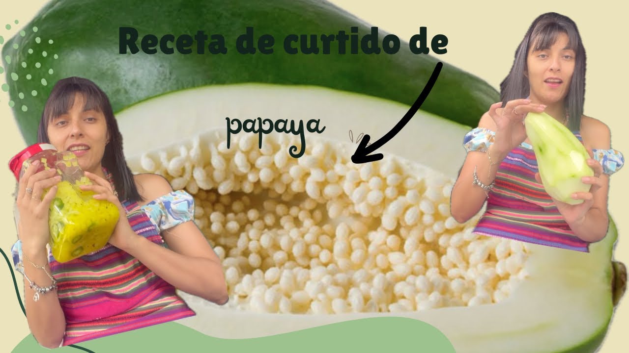 Como hacer curtido de papaya salvadoreña rico y fácil de preparar YouTube