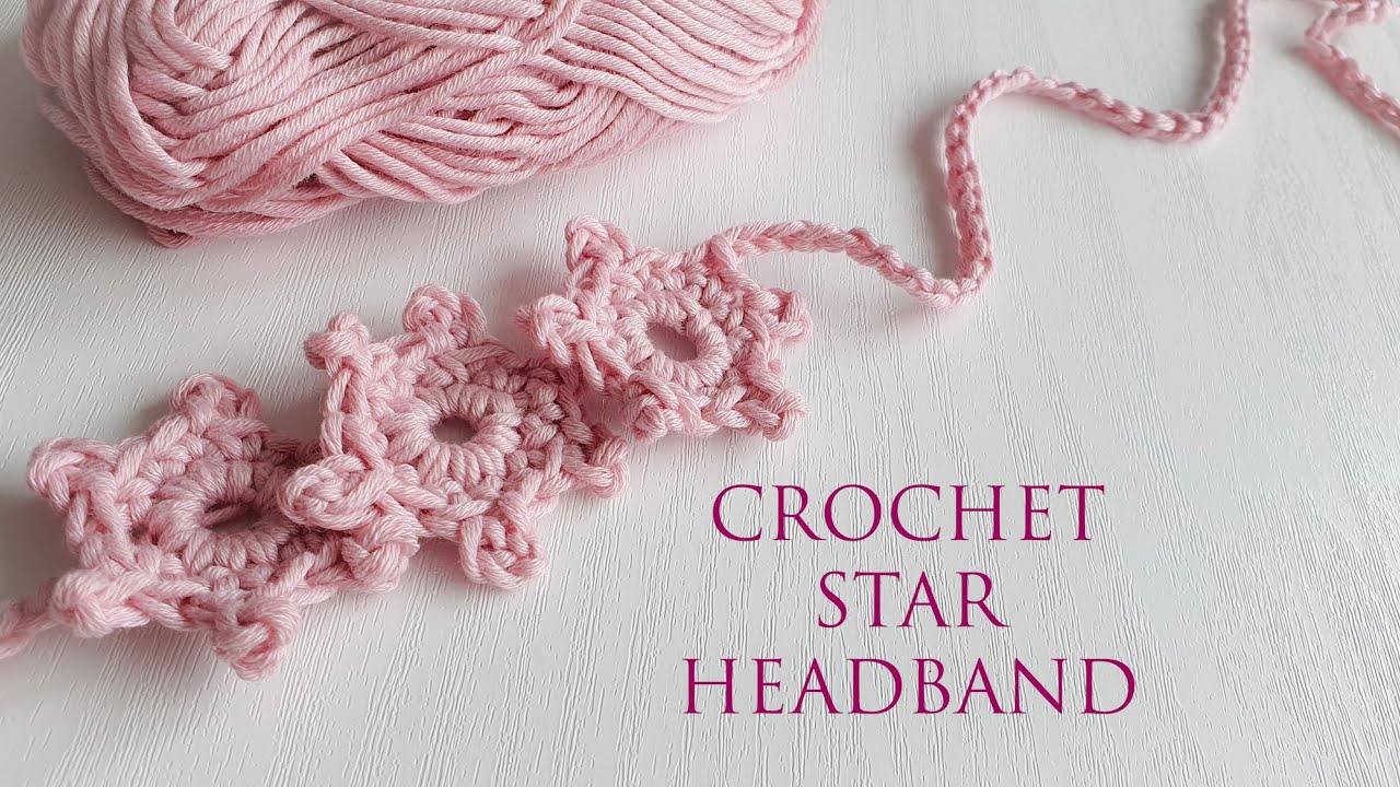 ВЯЗАНИЕ КРЮЧКОМ / КАК СДЕЛАТЬ / ПОВЯЗКА НА ГОЛОВУ В ФОРМЕ ЗВЕЗДЫ / ДОБАВИТЬ В ЗАКЛАДКИ ЛЕГКО И БЫ...