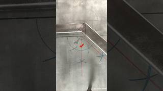 smart trick to find out the size of an angle of 135 degrees. #welder #welding #stickwelding #skill