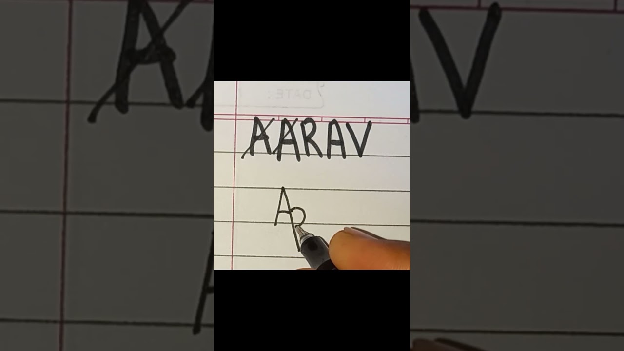 aarav name logo brand 😱 