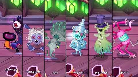 Paironormal Carnival but Each Monster is Zoomed in! (Wave 1) - My Singing Monsters!