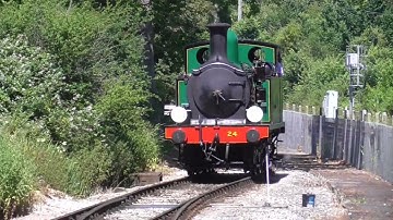LSWR O2 Class W24 Calbourne running around it