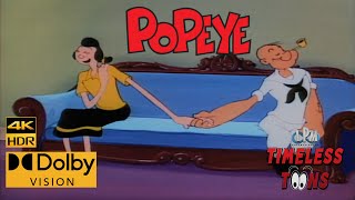 Popeye The Sailor Bride And Gloom 1954 Popeye, Bluto, Olive Oyl 4K Hdr Dolby Vision