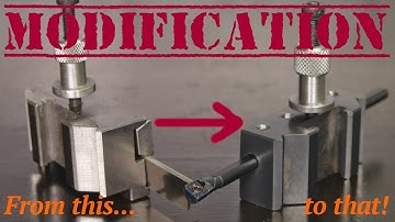 Modifying  a Dixon quick change parting blade holder