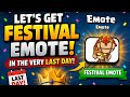 Let's Get Festival Emote in Clash Royale.