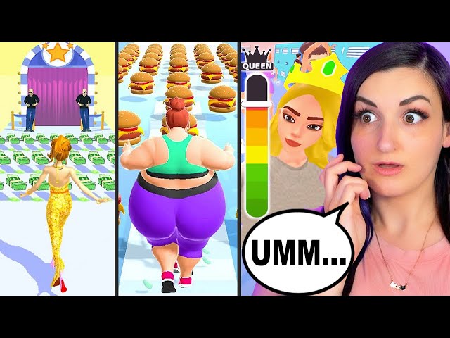 I Tried Popular App Games ...but They're Actually Offensive?! class=