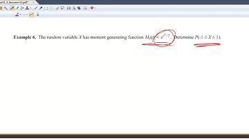 MA 381: Section 11.1: Moment Generating Functions, Part 4