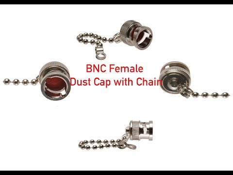 BNC Female Dust Cap with Chain #368