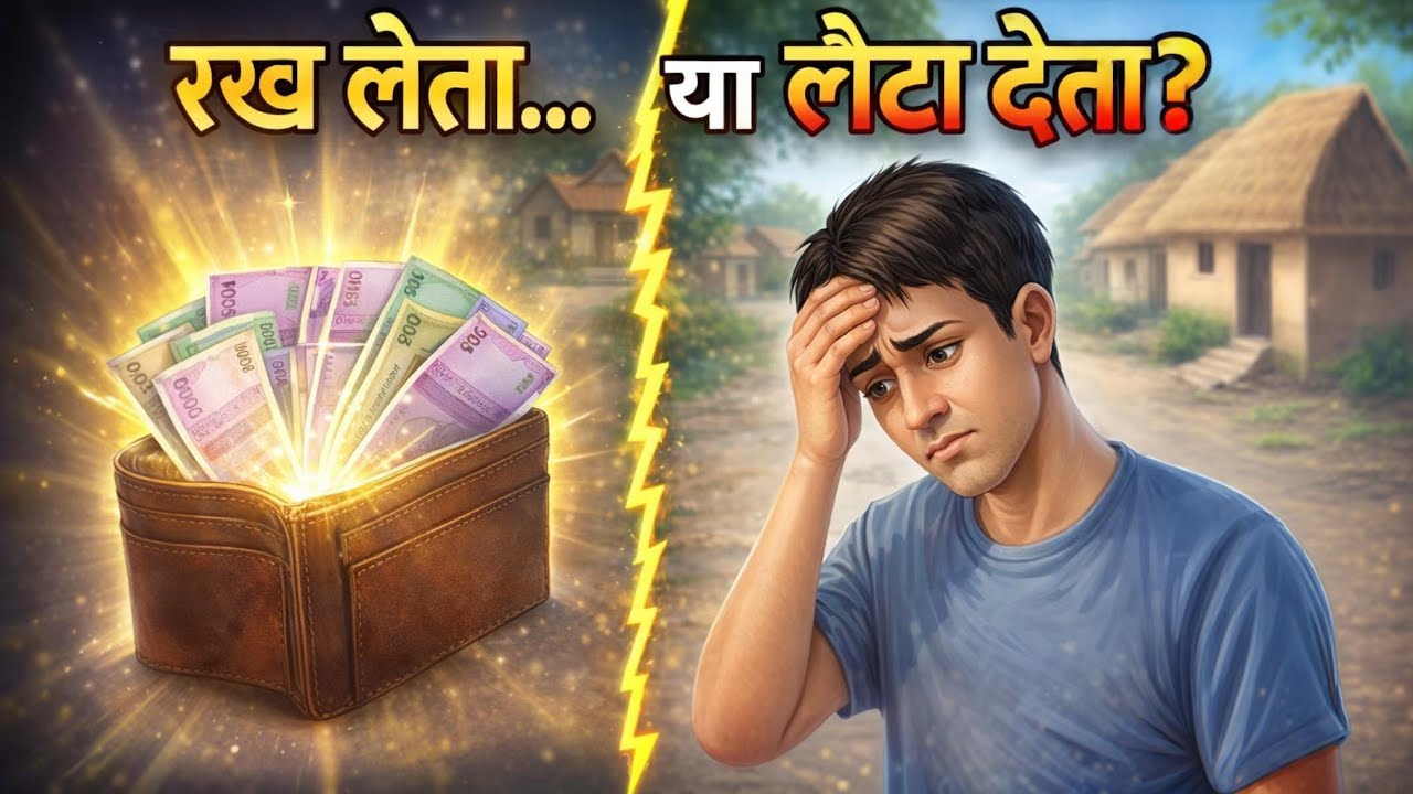 गरीब लड़के को मिला पैसों से भरा बटुआ | क्या किया उसने? | Motivational Story@apneapnetoon 