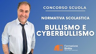 CONCORSO SCUOLA - BULLISMO E CYBERBULLISMO