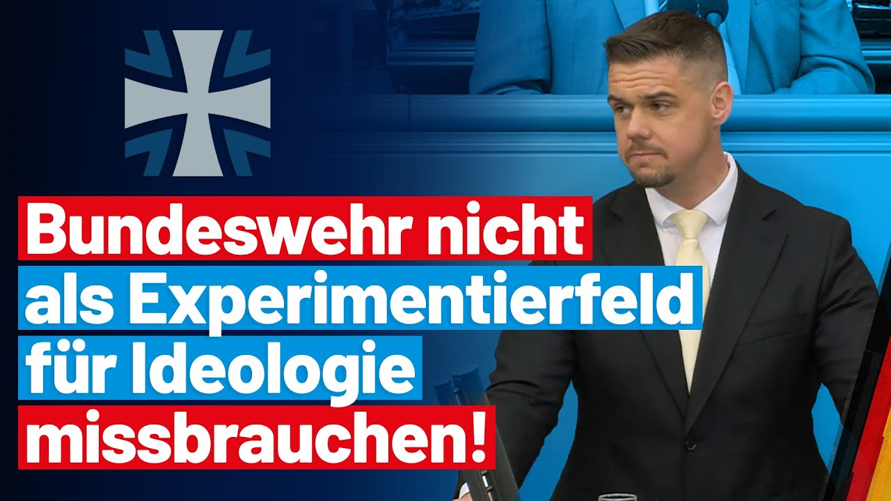 Hannes Gnauck fordert die Bundeswehr nicht als Experimentierfeld missbrauchen! - AfD im Bundestag