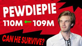 [109M] — PEWDIEPIE LIVE SUB COUNT | CAN HE GET BACK AT 110M?