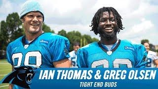 Greg Olsen and Ian Thomas: Tight End Buds