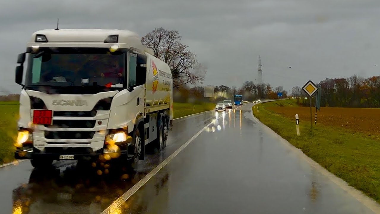 Driving in Switzerland | How to Drive in Raining Swiss villages Culture & Great History 