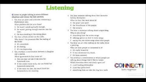 B2 Listening Activity with answers. Multiple choice. FIRST. Upper Intermediate. Cambridge. EOI. Exam
