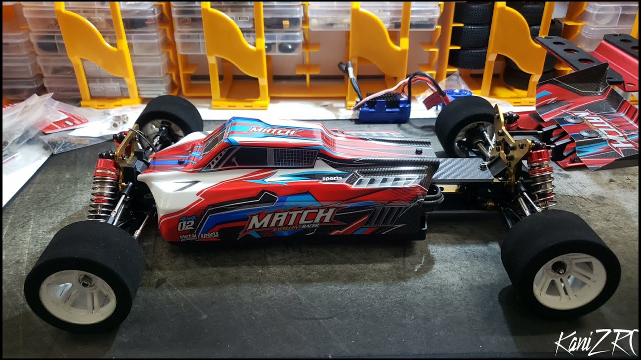 AT2020＋MOTU M2＋M50x S3 Wltoys 104001 stretched kit first run (part 1) - YouTube